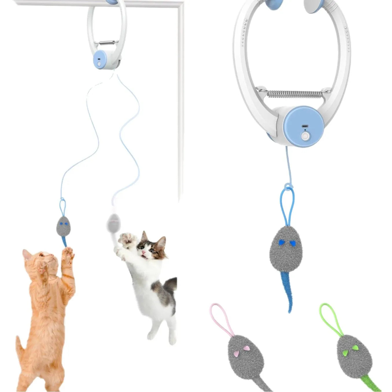 Automatic Interactive Hanging Cat Toy Set (USB Rechargeable)