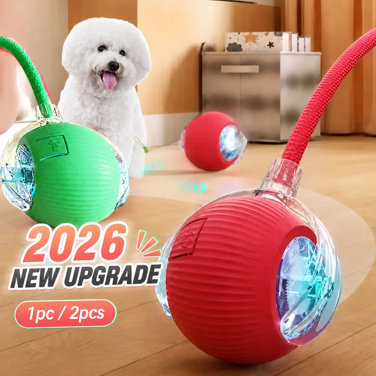 Smart Interactive Obstacle-Avoidance Dog Ball Toy