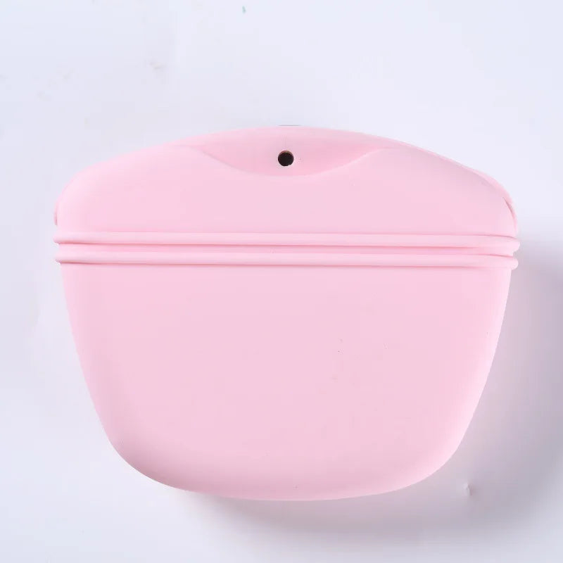 Magnetic Silicone Pet Treat Pouch - Hands-Free Training Bag