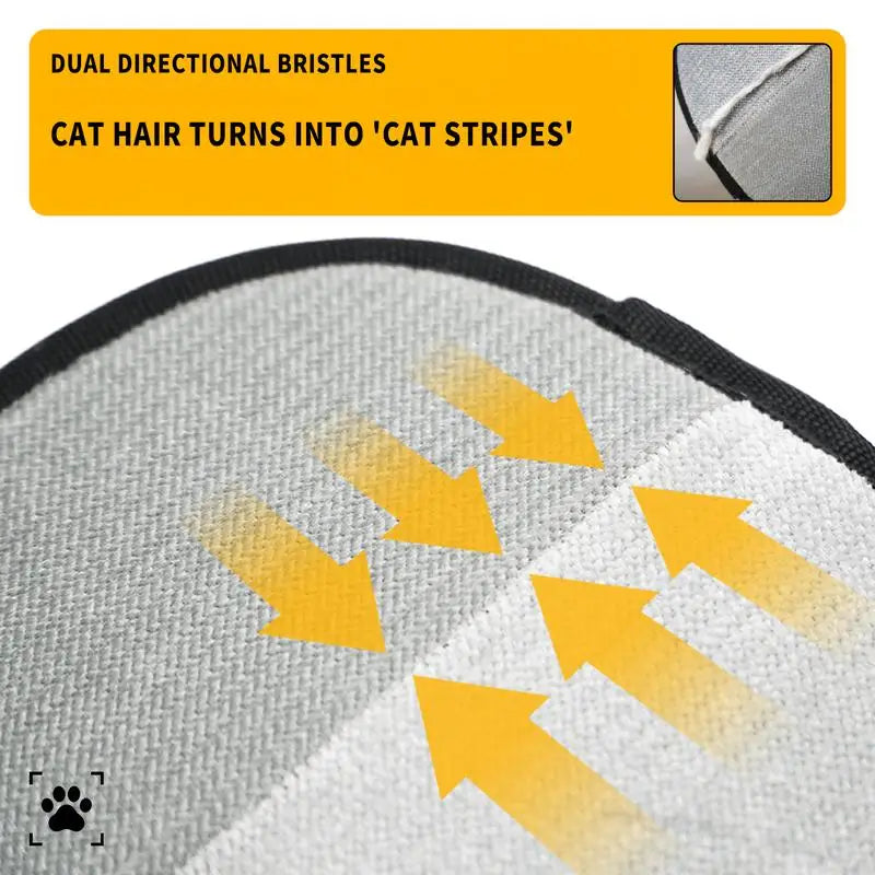 Two-Way Electrostatic Pet Hair Remover Glove & Brush Set
