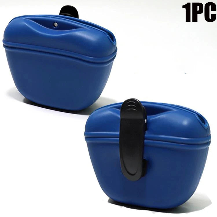 Magnetic Silicone Pet Treat Pouch - Hands-Free Training Bag