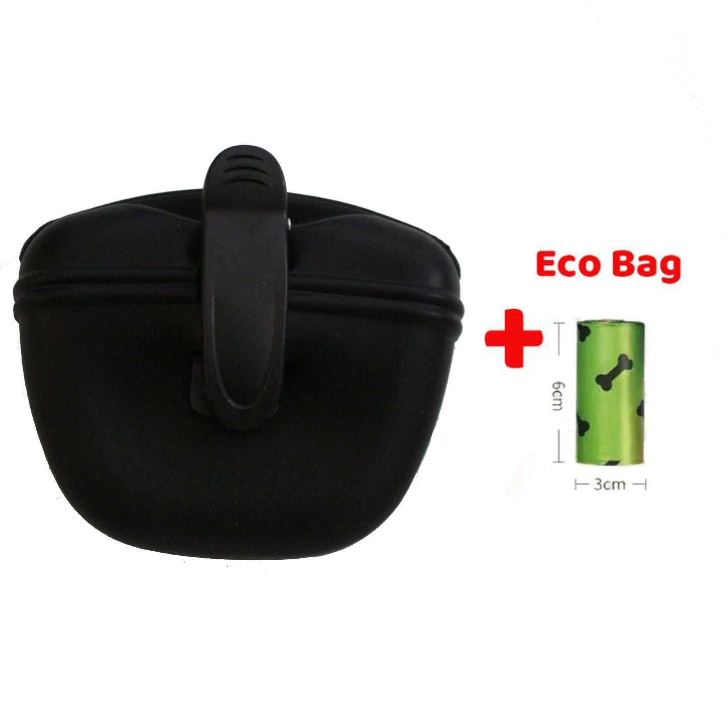 Magnetic Silicone Pet Treat Pouch - Hands-Free Training Bag