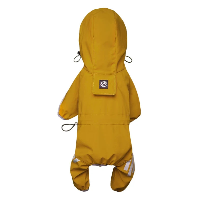 Full-Body Reflective Waterproof Dog Raincoat
