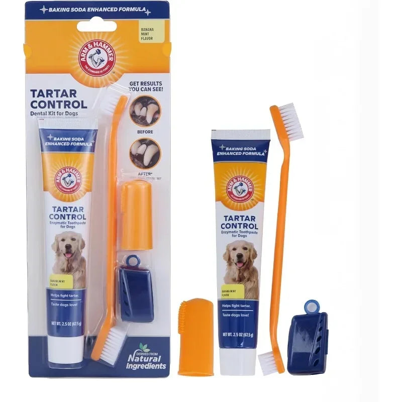 Fresh Breath Pet Oral Care Kit - Toothbrush & Paste Set