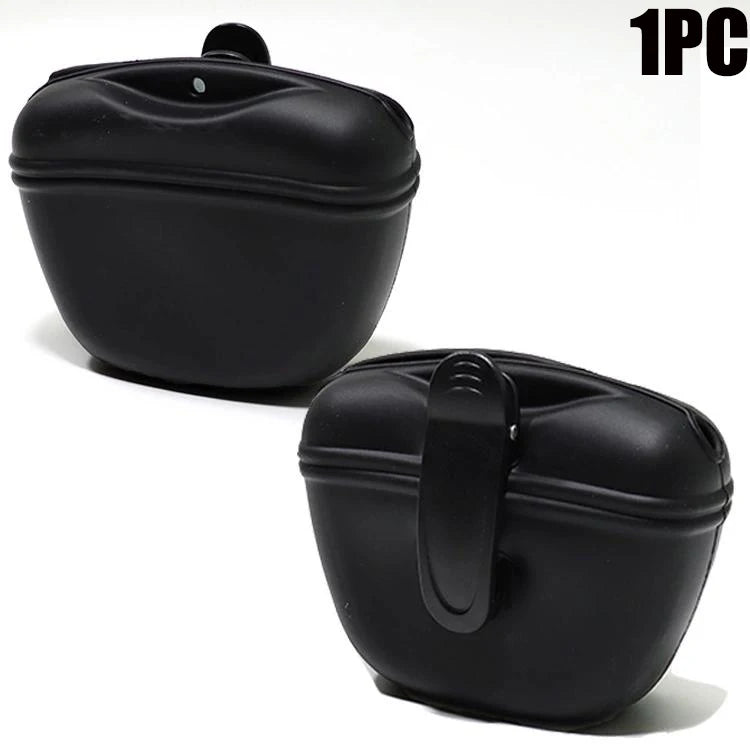 Magnetic Silicone Pet Treat Pouch - Hands-Free Training Bag