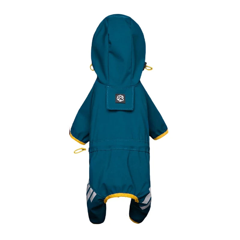 Full-Body Reflective Waterproof Dog Raincoat