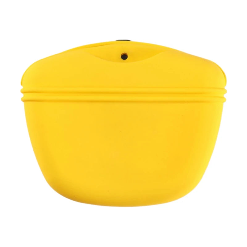 Magnetic Silicone Pet Treat Pouch - Hands-Free Training Bag