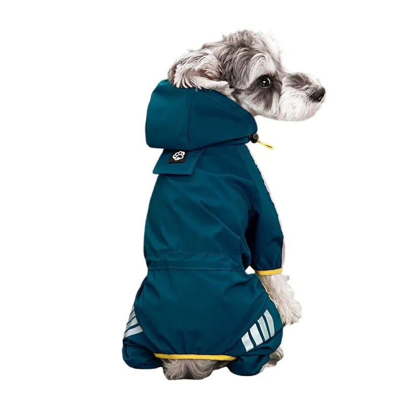 Full-Body Reflective Waterproof Dog Raincoat