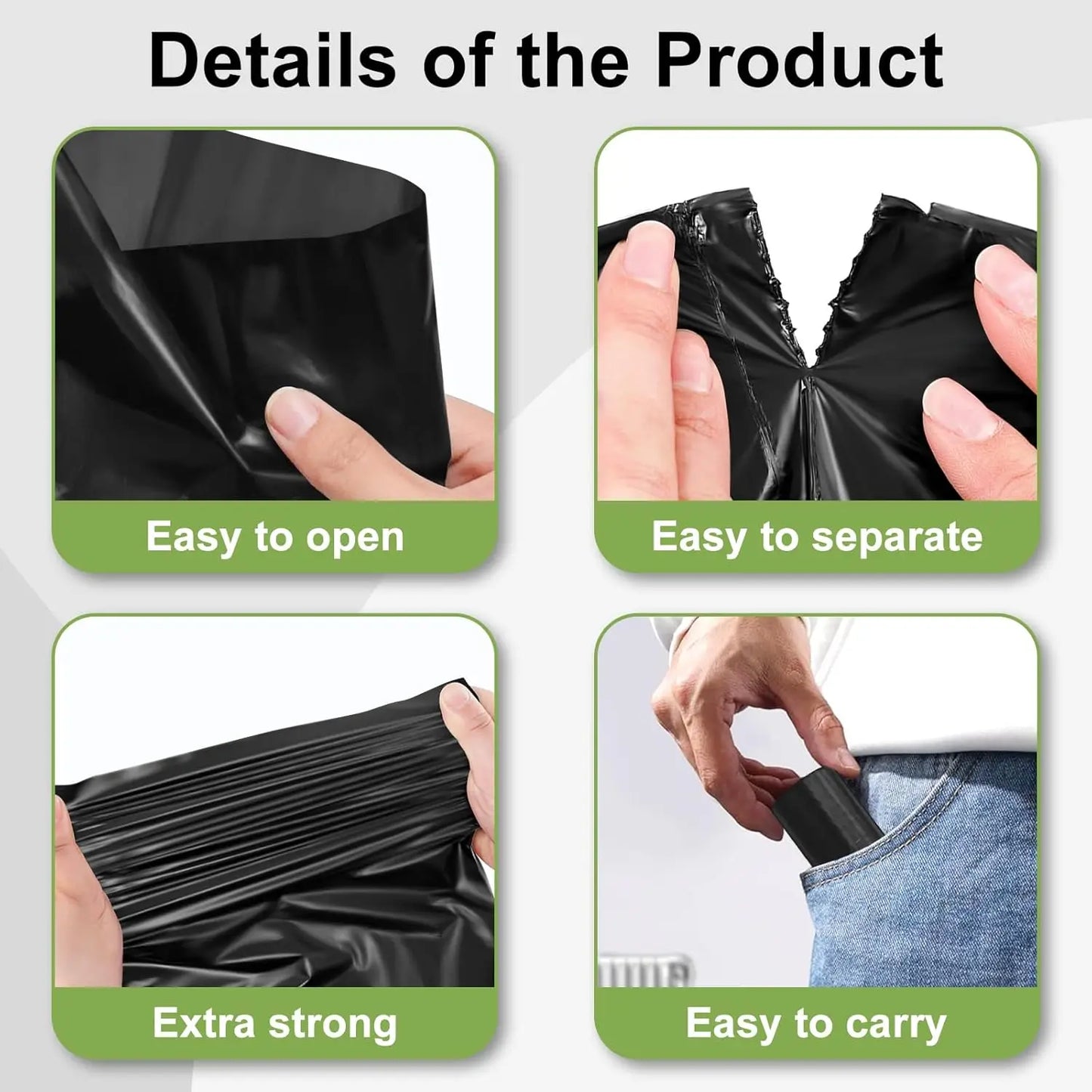 Eco-Friendly Leak-Proof Dog Poop Bags (Bulk Packs)
