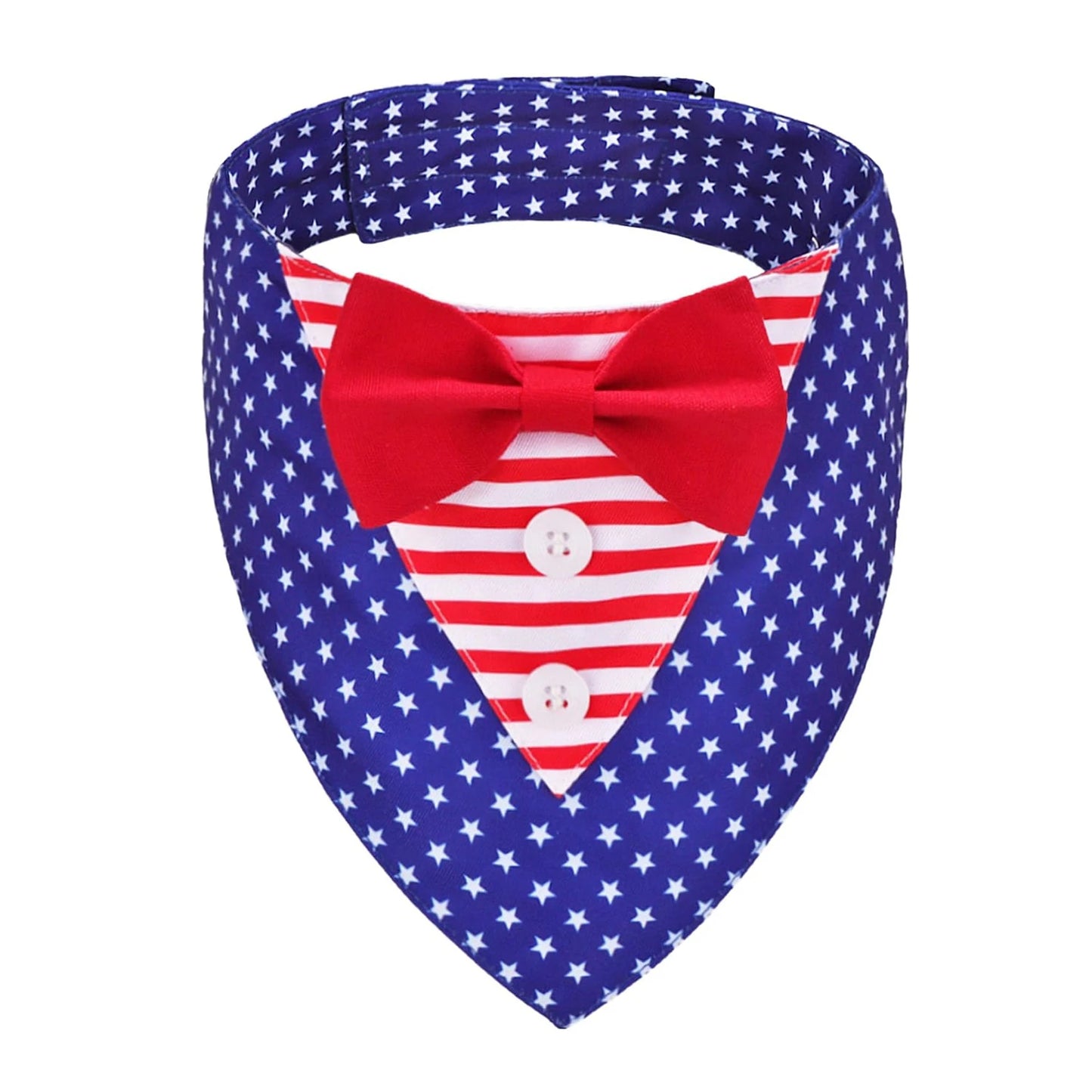Patriotic Tuxedo Pet Bandana - 4th of July Edition