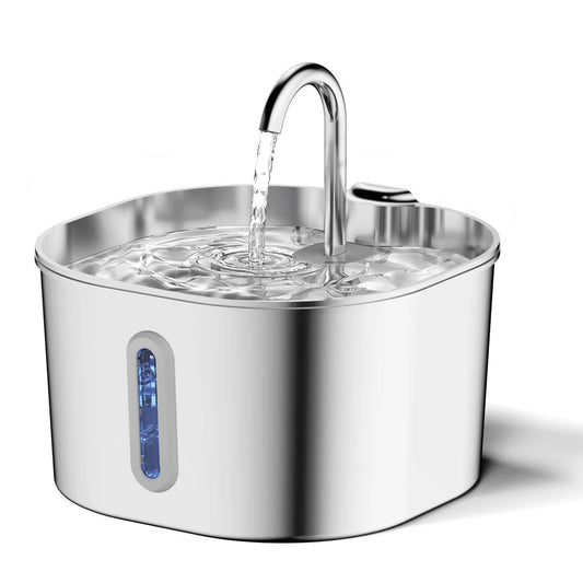 AquaFlow Stainless Pet Fountain